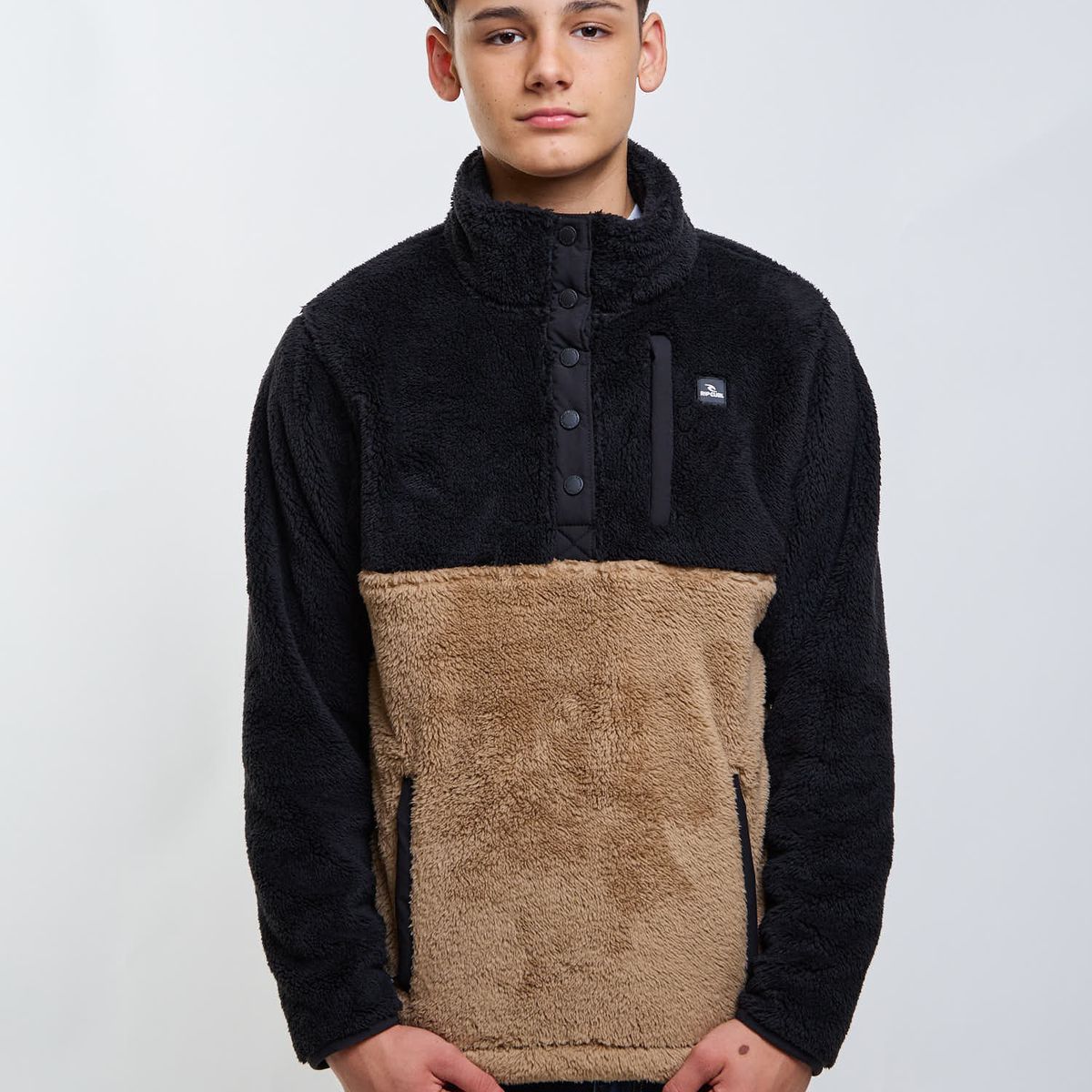 RIP CURL - Poleron Chiporro Motionless Café Infantil Rip Curl
