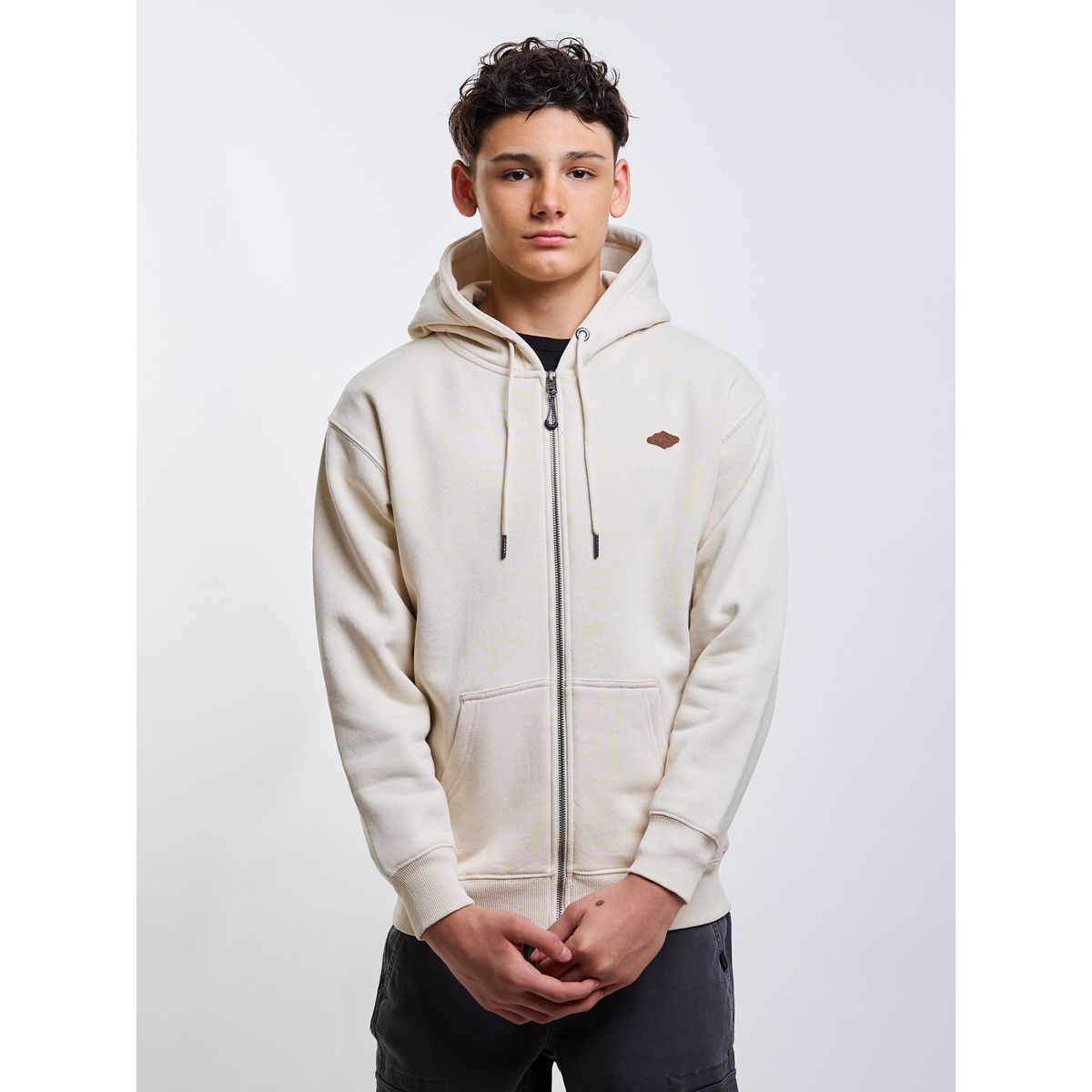 RIP CURL - Poleron FZ Takeoff Beige Infantil Rip Curl