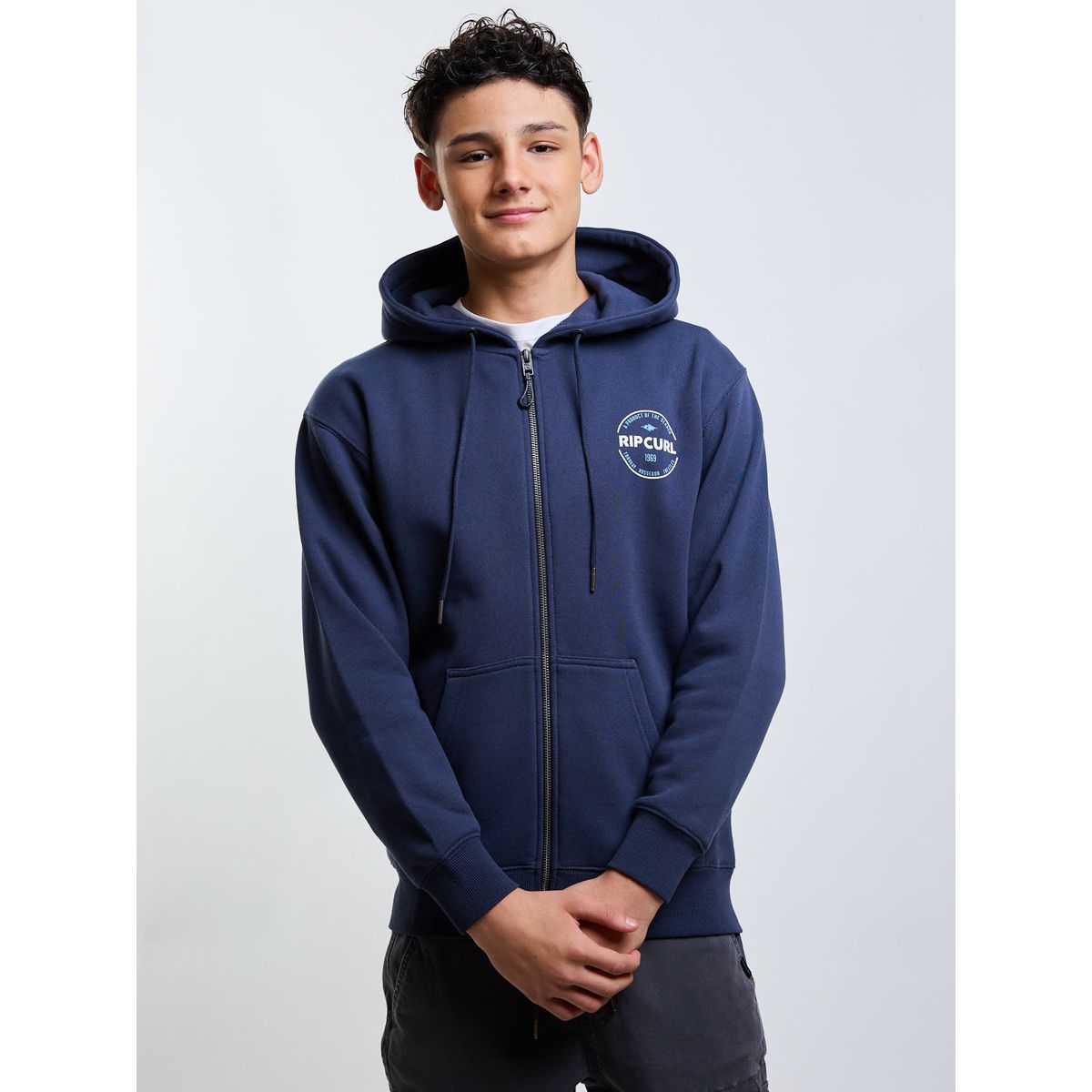 RIP CURL - Poleron FZ Glide Azul Infantil Rip Curl