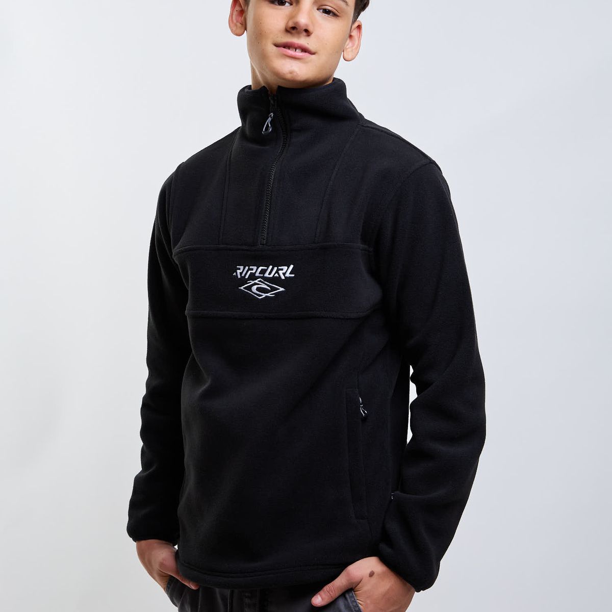 RIP CURL - Poleron Polar Path Negro Infantil Rip Curl