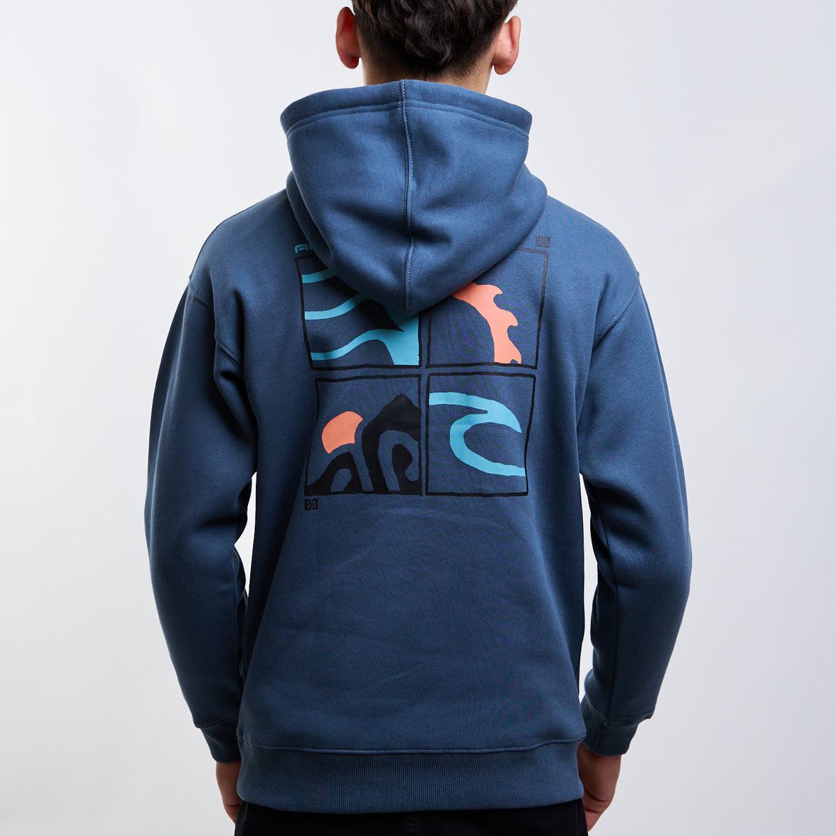 RIP CURL - Poleron Canguro Barrel Azul Infantil Rip Curl