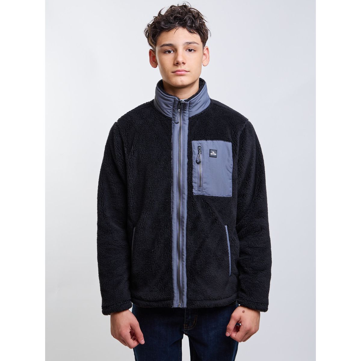 RIP CURL - Poleron Chiporro Seabound Negro Infantil Rip Curl