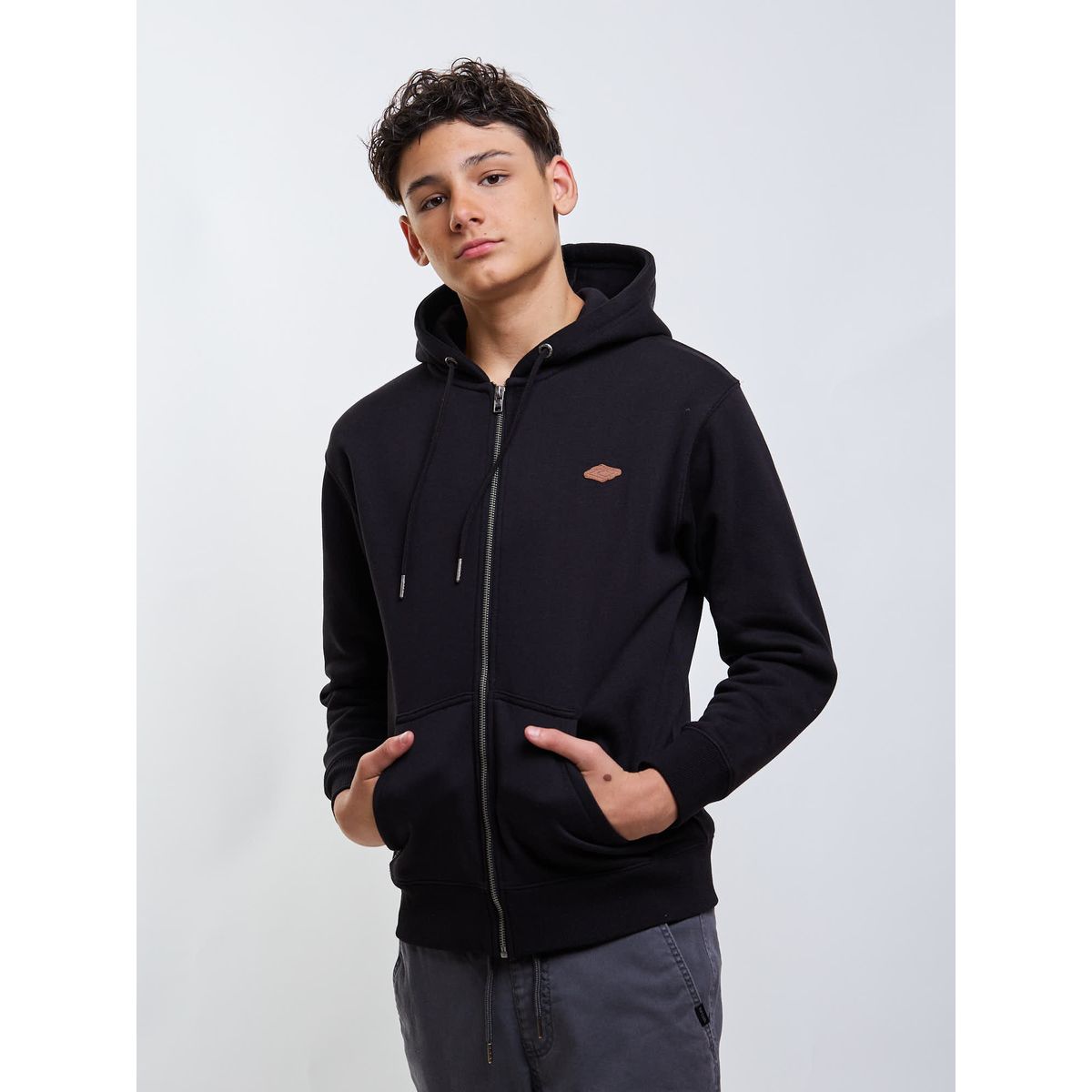 RIP CURL - Poleron FZ Lineup Negro Infantil Rip Curl