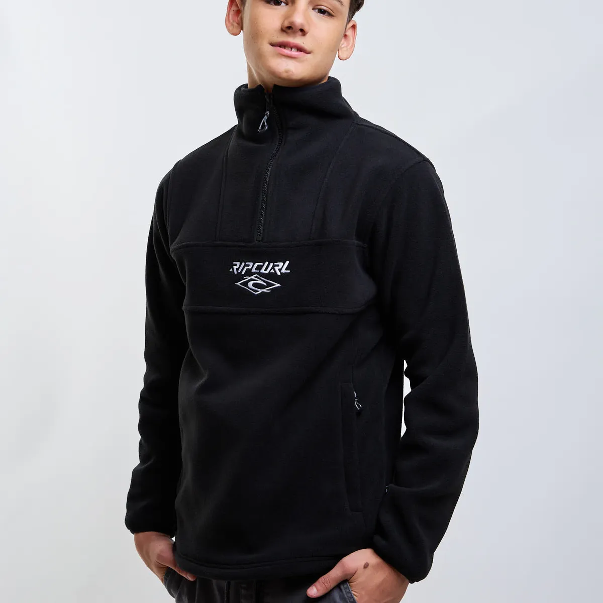 RIP CURL - Poleron Polar Path Negro Infantil Rip Curl