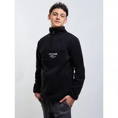 RIP CURL - Poleron Polar Path Negro Infantil