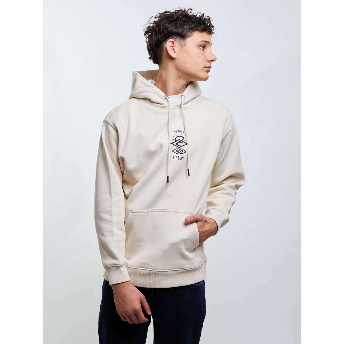 RIP CURL - Poleron Canguro Ranger Beige Infantil Rip Curl