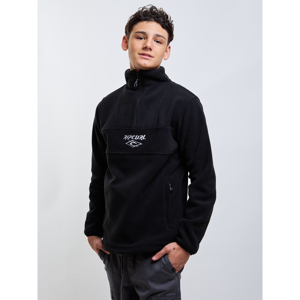 RIP CURL - Poleron Polar Path Negro Infantil Rip Curl