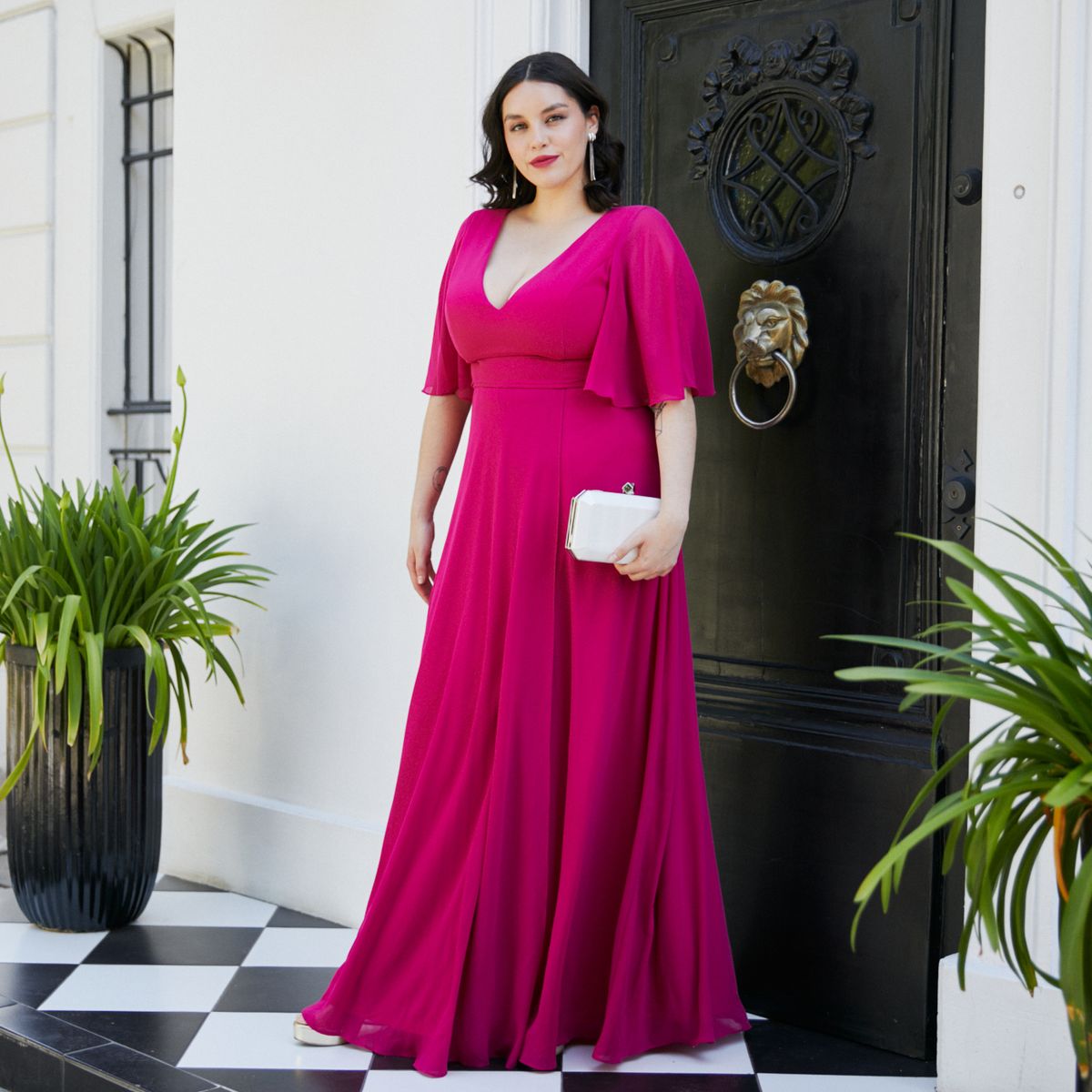 MI PLACARD - Vestido Largo de Fiesta Cristina Magenta