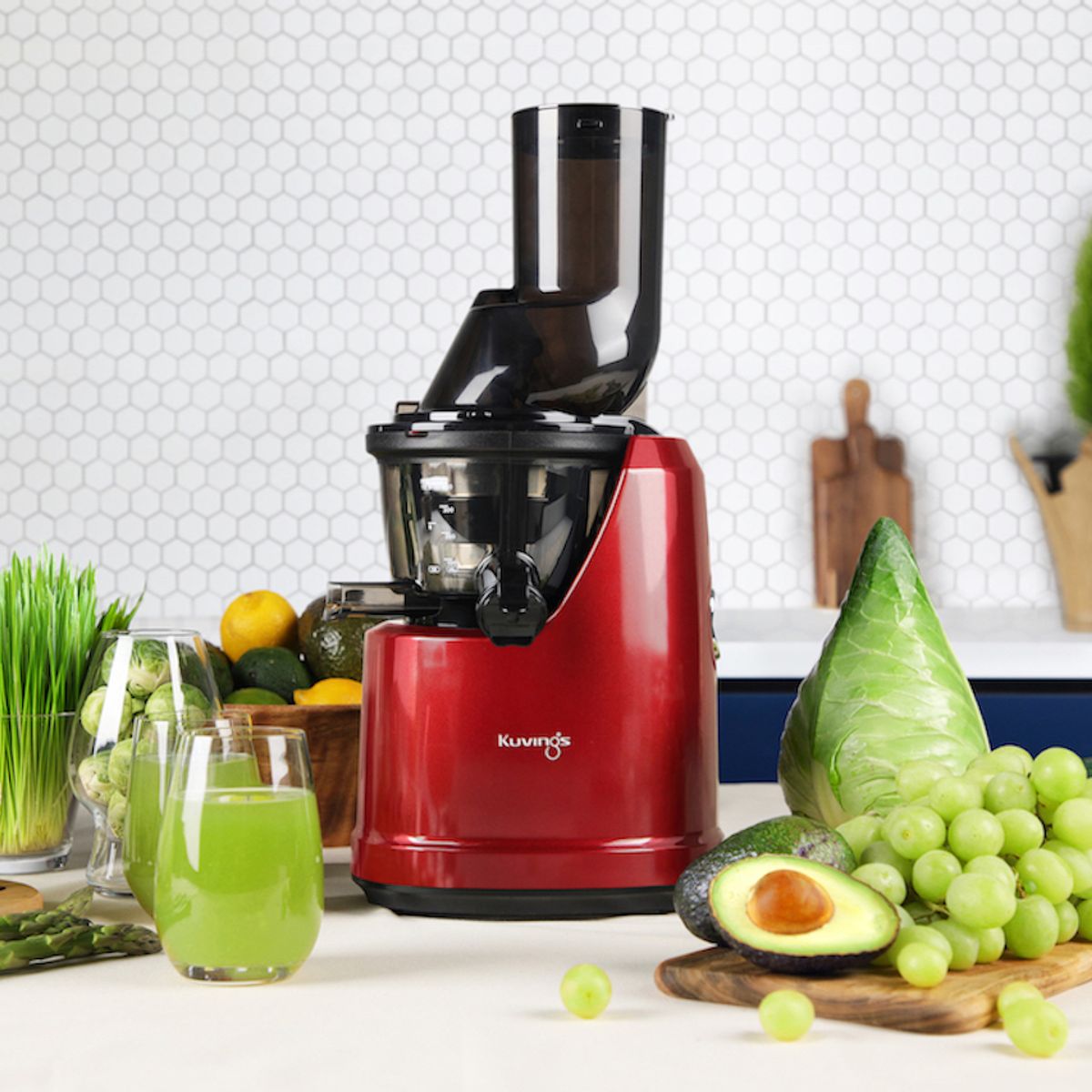 KUVINGS - Extractor de jugo prensado en frío - Kuvings B1700 Rojo