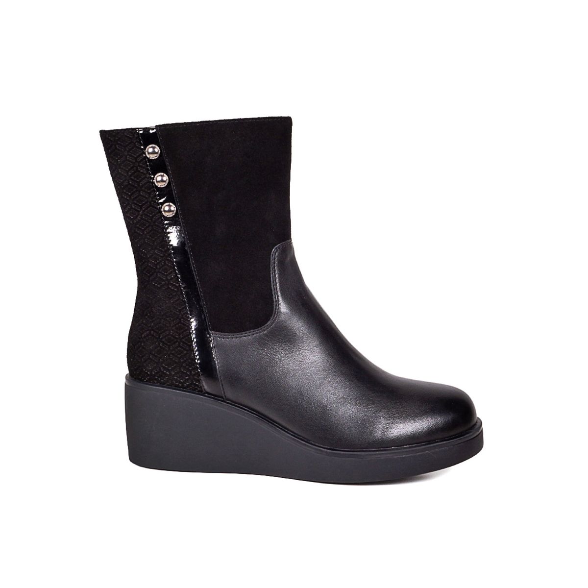 DEGAS - Bota Cuero Prisma Negro DEGAS