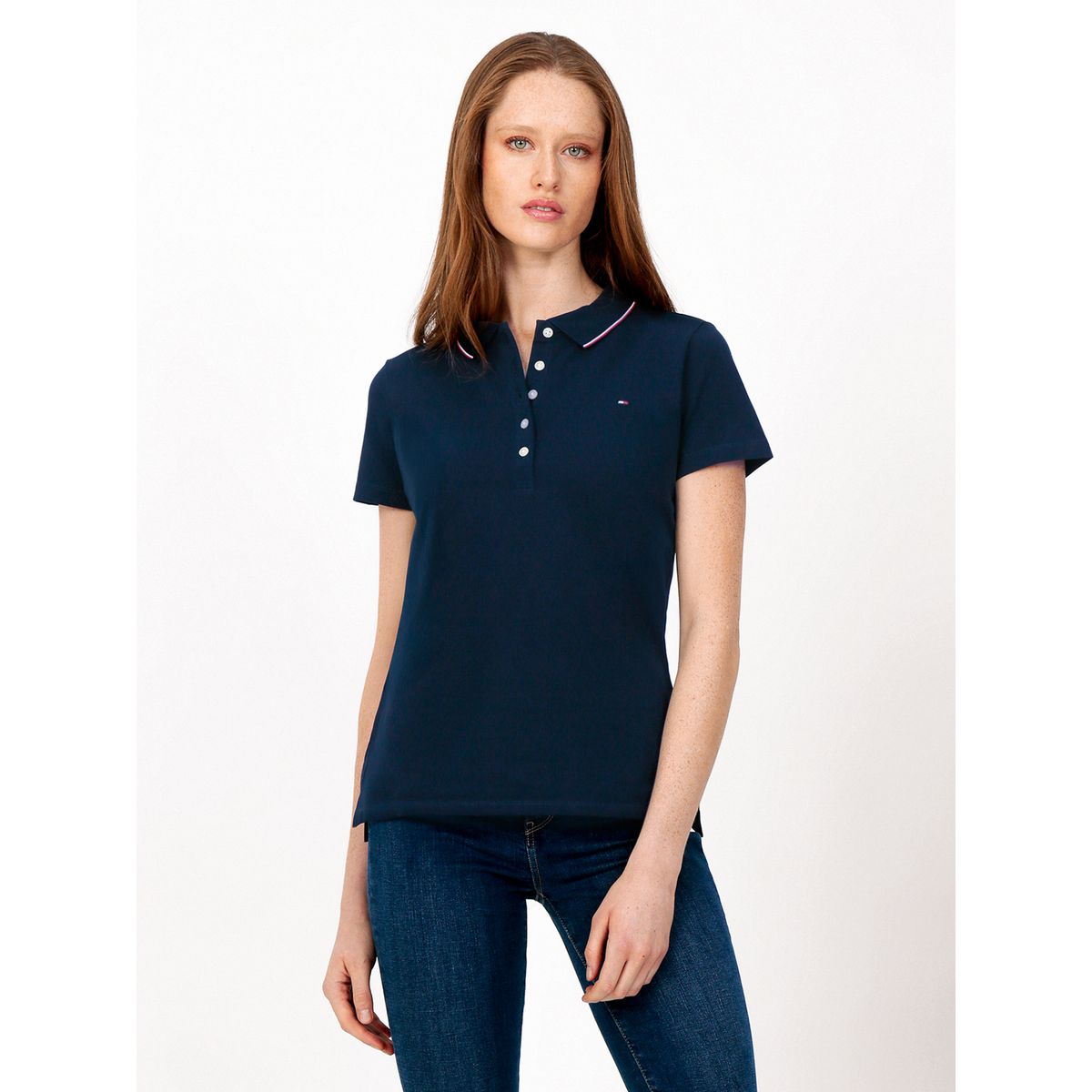 TOMMY HILFIGER - Polo Heritage Slim Fit Azul Tommy Hilfiger