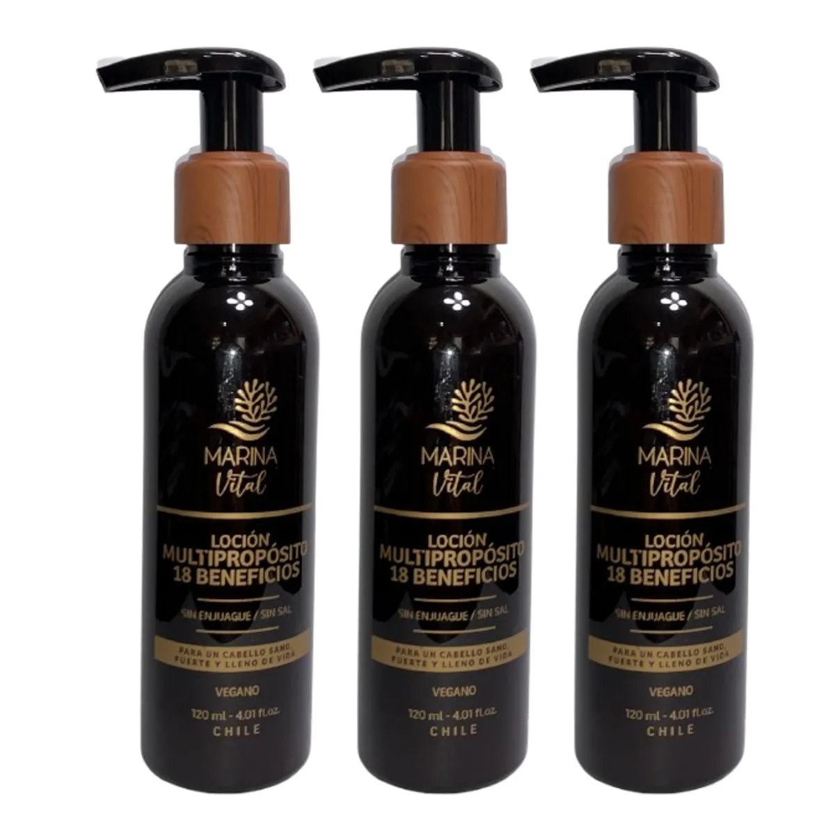 MARINA VITAL - Marina Vital Locion Multiproposito 120 Ml Pack 3 Unidades