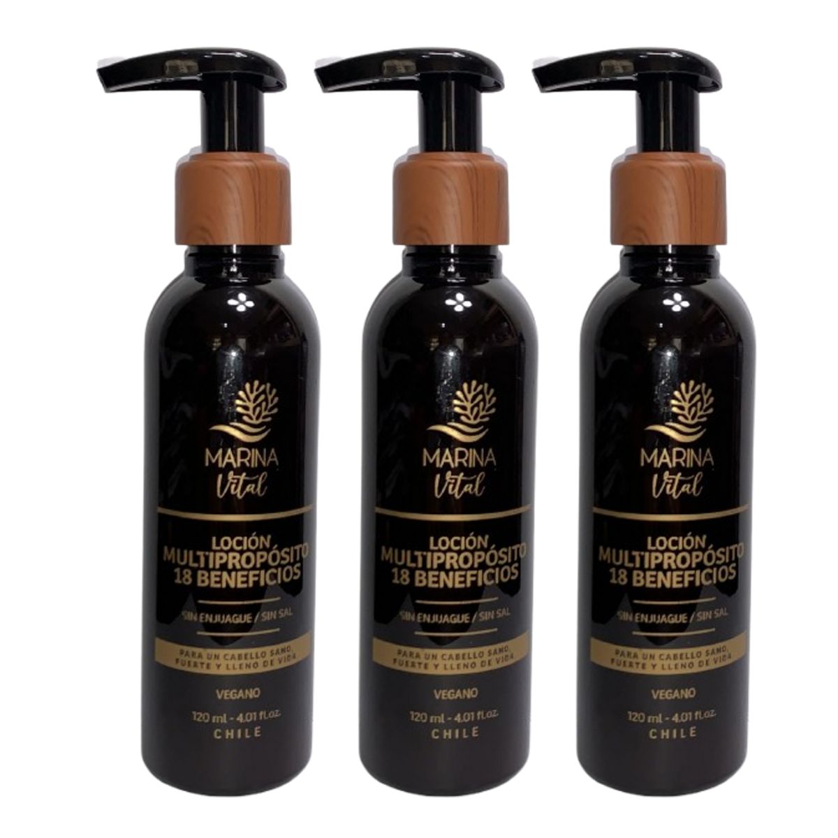MARINA VITAL - Marina Vital Locion Multiproposito 120 Ml Pack 3 Unidades