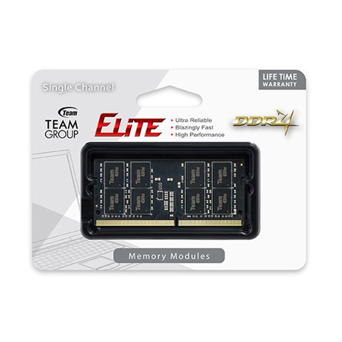 TEAMGROUP - Memoria RAM Team Elite 1 x 4GB  SO-DIMM DDR4-2666