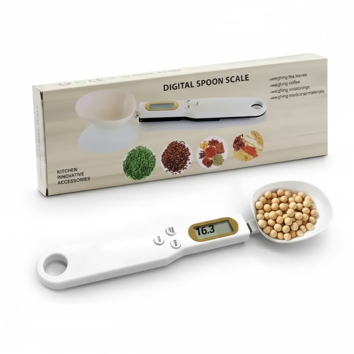 GENERICO - Balanza Cocina Gramera Color Blanco 500G GRAMOS