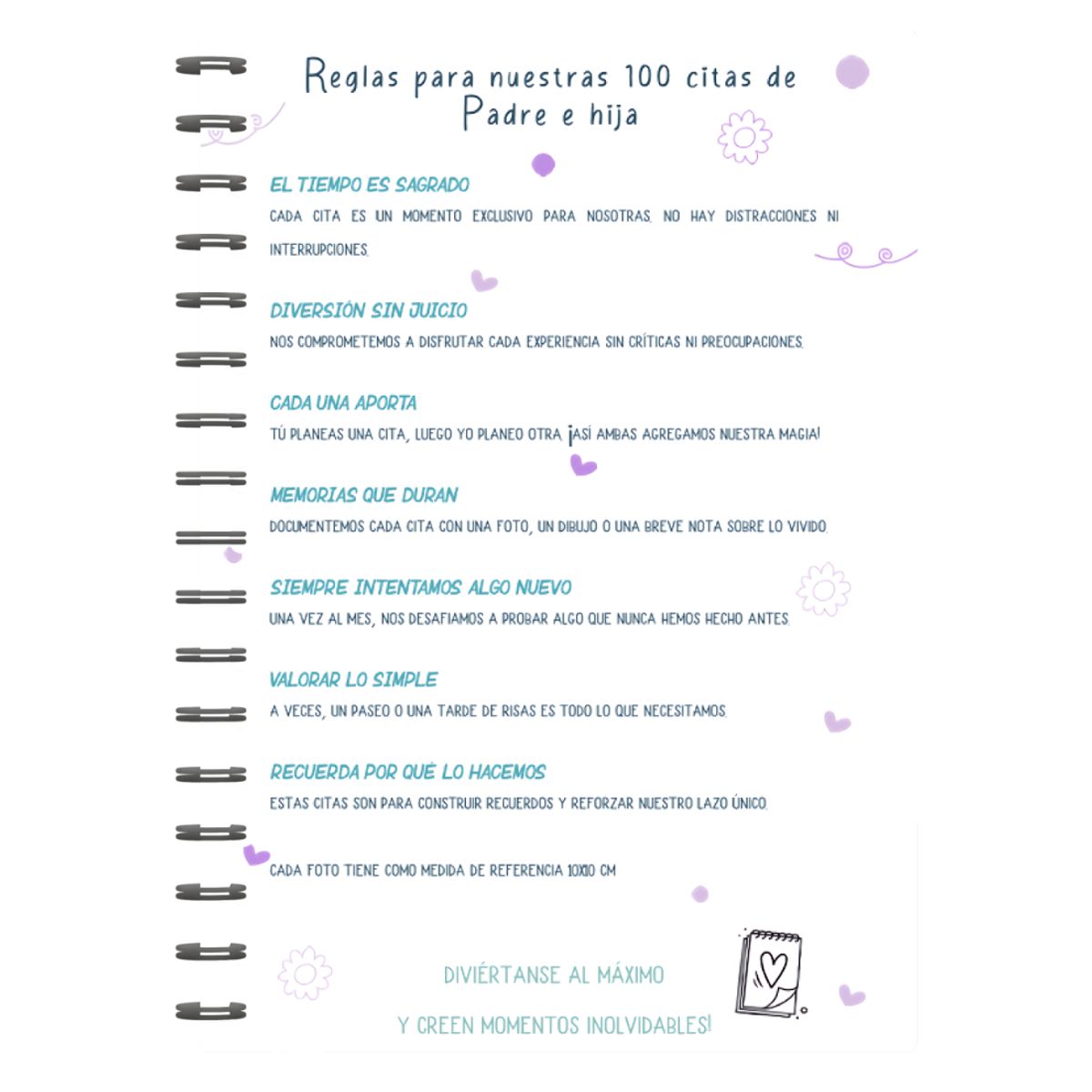 ELAB PROPIA - Álbum 100 citas Padre e Hija diseño "Twist"