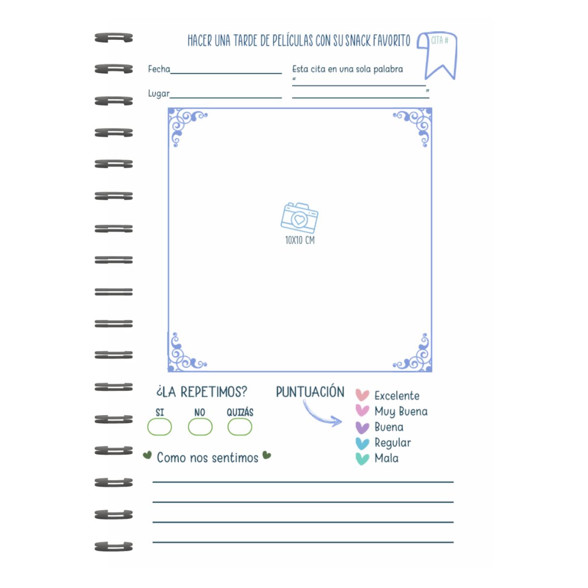 ELAB PROPIA - Álbum 100 citas Padre e Hijo diseño "Festive Cool"