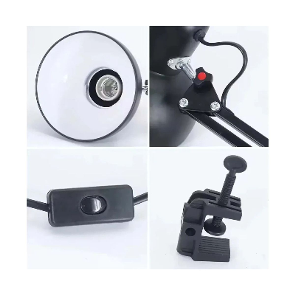 GENERICO - Lámpara Escritorio Oficina Con Abrazadera Brazo Flexible