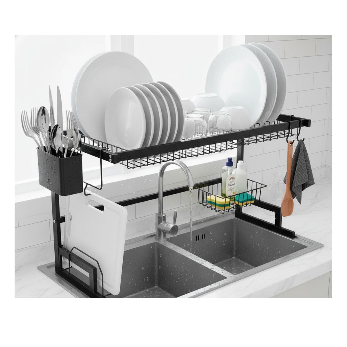 GENERICO - Secador De Platos Escurridor De Loza 85cm Organizador