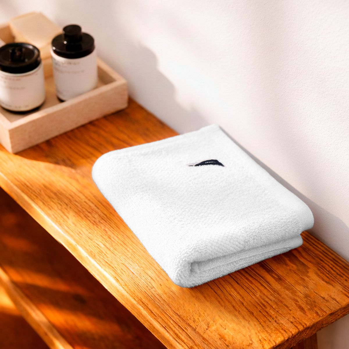 NAUTICA - Toalla de mano HEAVEN Nautica 100% algodón alta absorbencia blanca