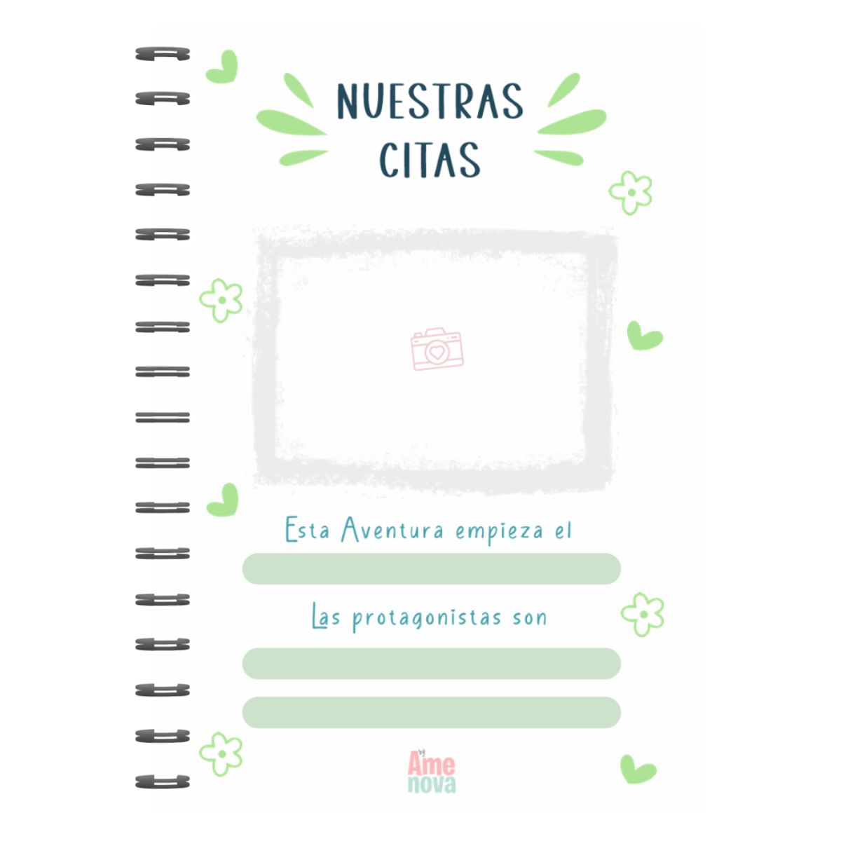 ELAB PROPIA - Álbum 100 citas Madre e Hijo diseño "GreenBlue"