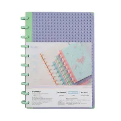 GENERICO - Cuaderno B5 violeta con textura