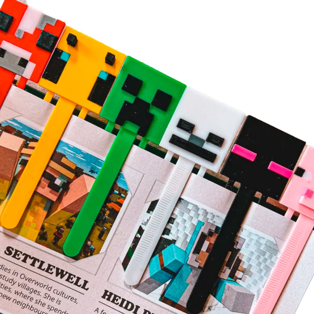 GENERICO - Marcapáginas Colección de Minecraft (pack 6 un)
