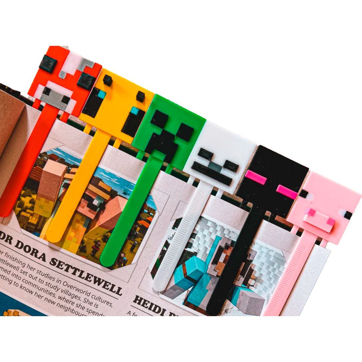 GENERICO - Marcapáginas Colección de Minecraft (pack 6 un)