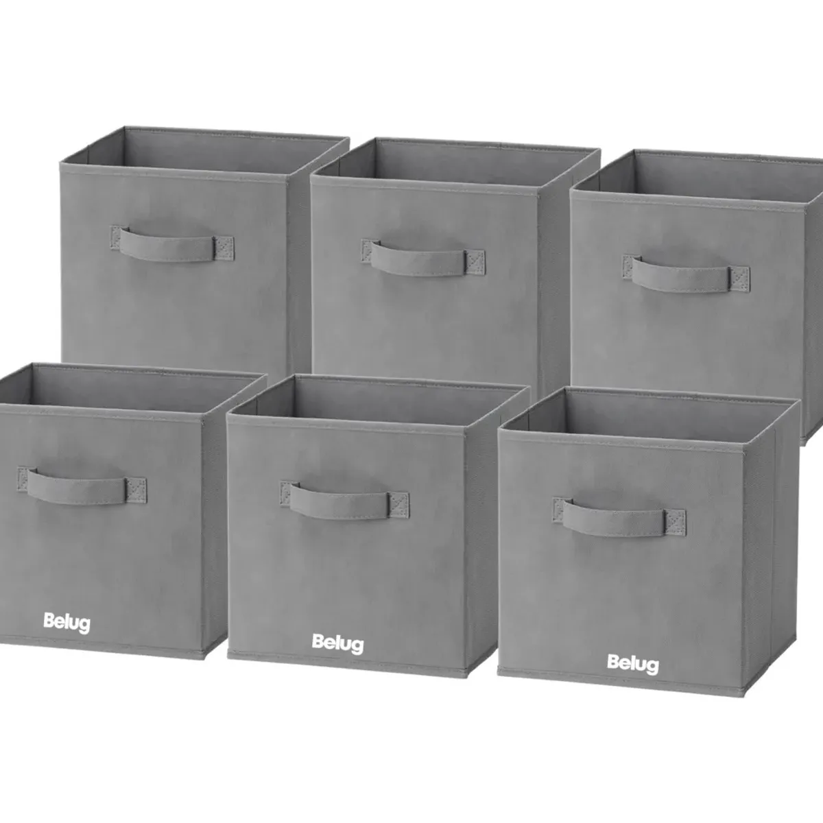 GENERICO - Pack de 6 Cajas Cubo Organizadoras Plegables Closet Ropa Accesorios BELUG