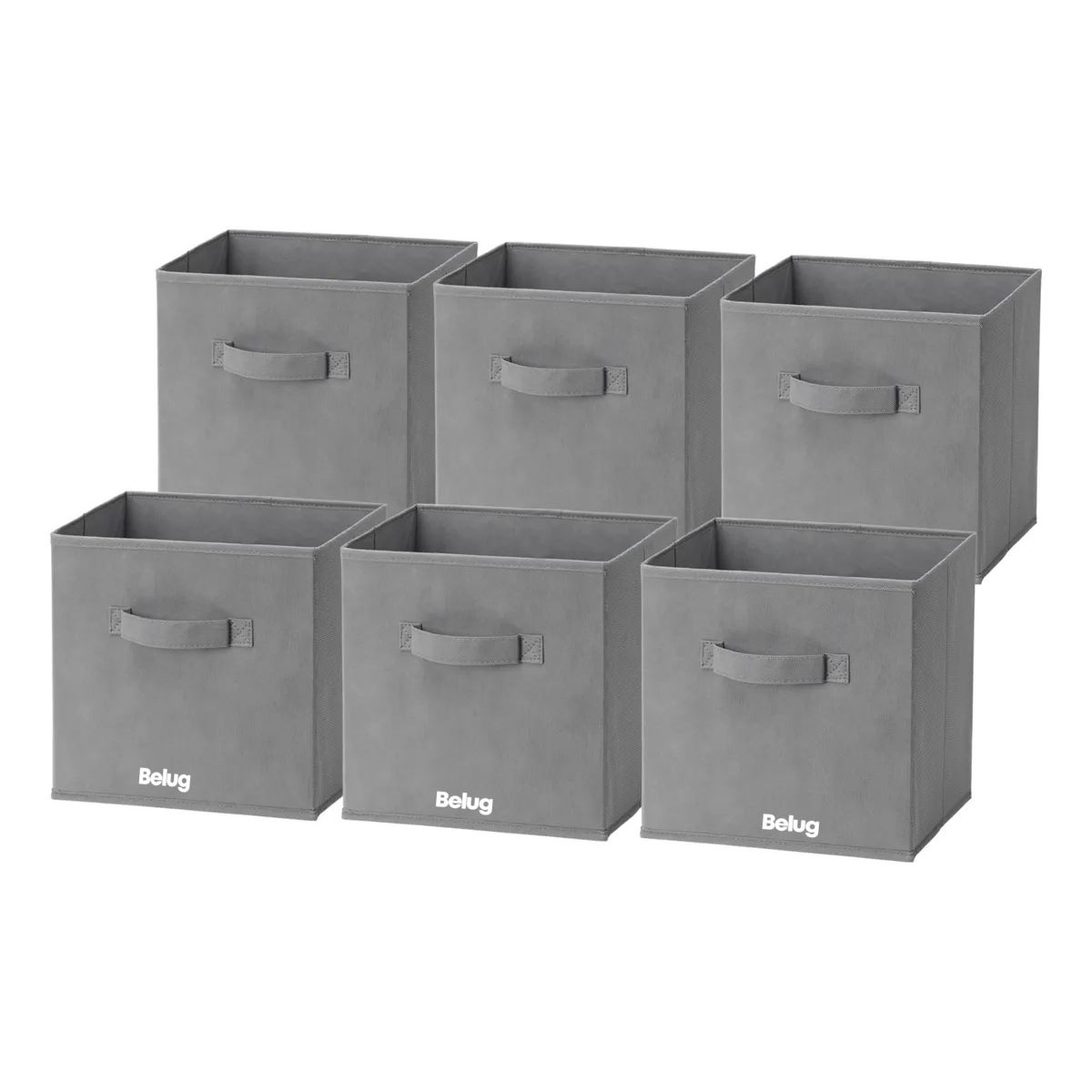 GENERICO - Pack de 6 Cajas Cubo Organizadoras Plegables Closet Ropa Accesorios BELUG
