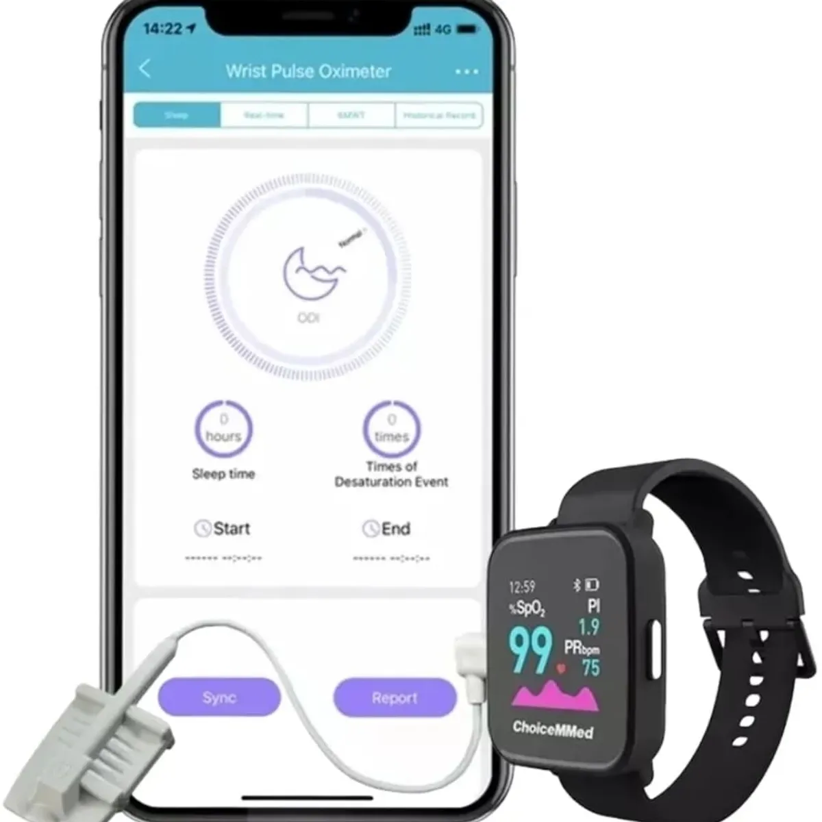 CHOICEMMED - Monitor de Apnea del Sueño Recargable