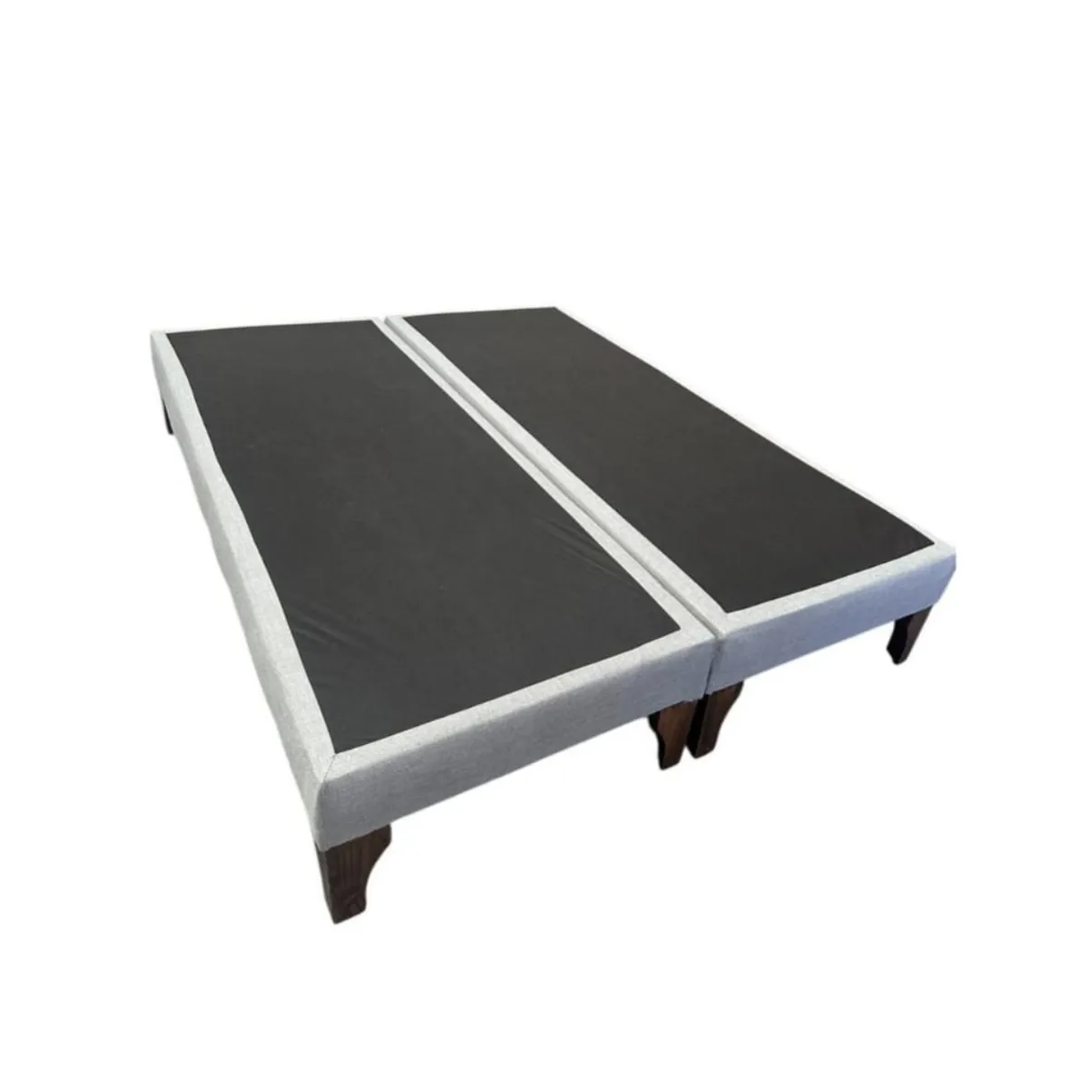GENERICO - Base para cama 2 plaza gris top