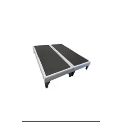 GENERICO - Base para cama 2 plaza gris top
