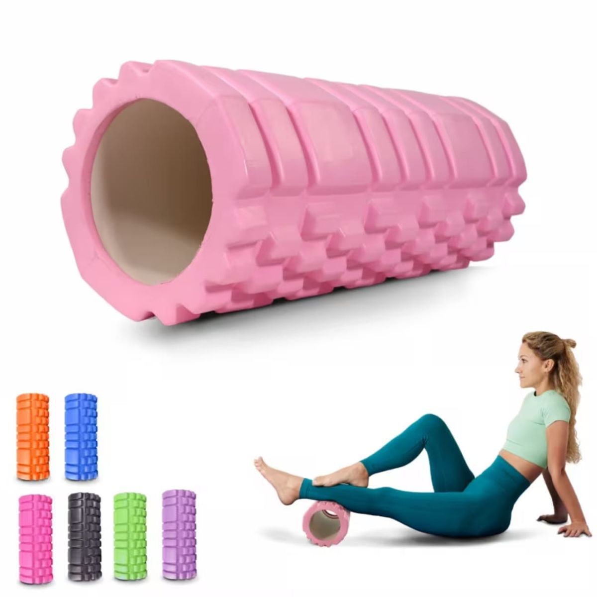 MOVI - Rodillo Para Yoga Masaje Muscular Ejercicio foam roller