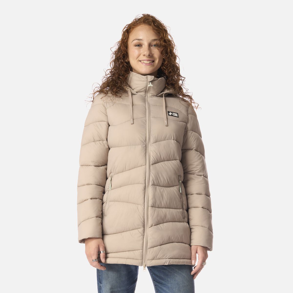 HAKA HONU - Chaqueta Mujer Pala Negra Taupe Haka Honu