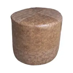 GENERICO - Pouf Redondo Cafe Miel Rojo Muebles Rimar