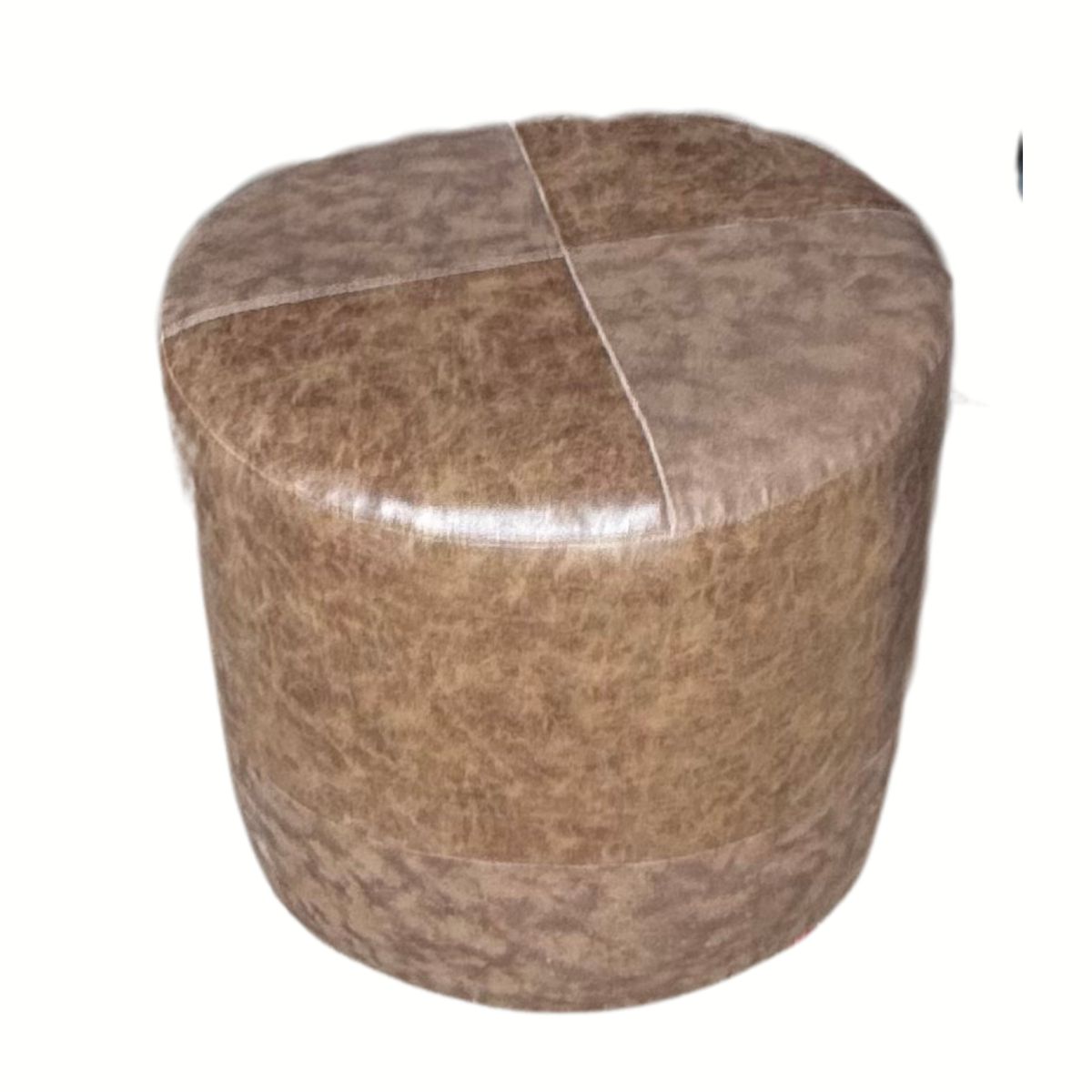 GENERICO - Pouf Redondo Cafe Miel Rojo Muebles Rimar