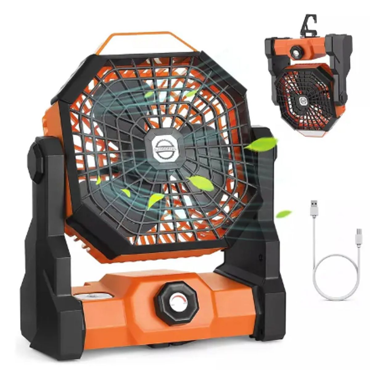 GENERICO - Ventilador Portátil Camping Acampar Recargable Usb Luz Led