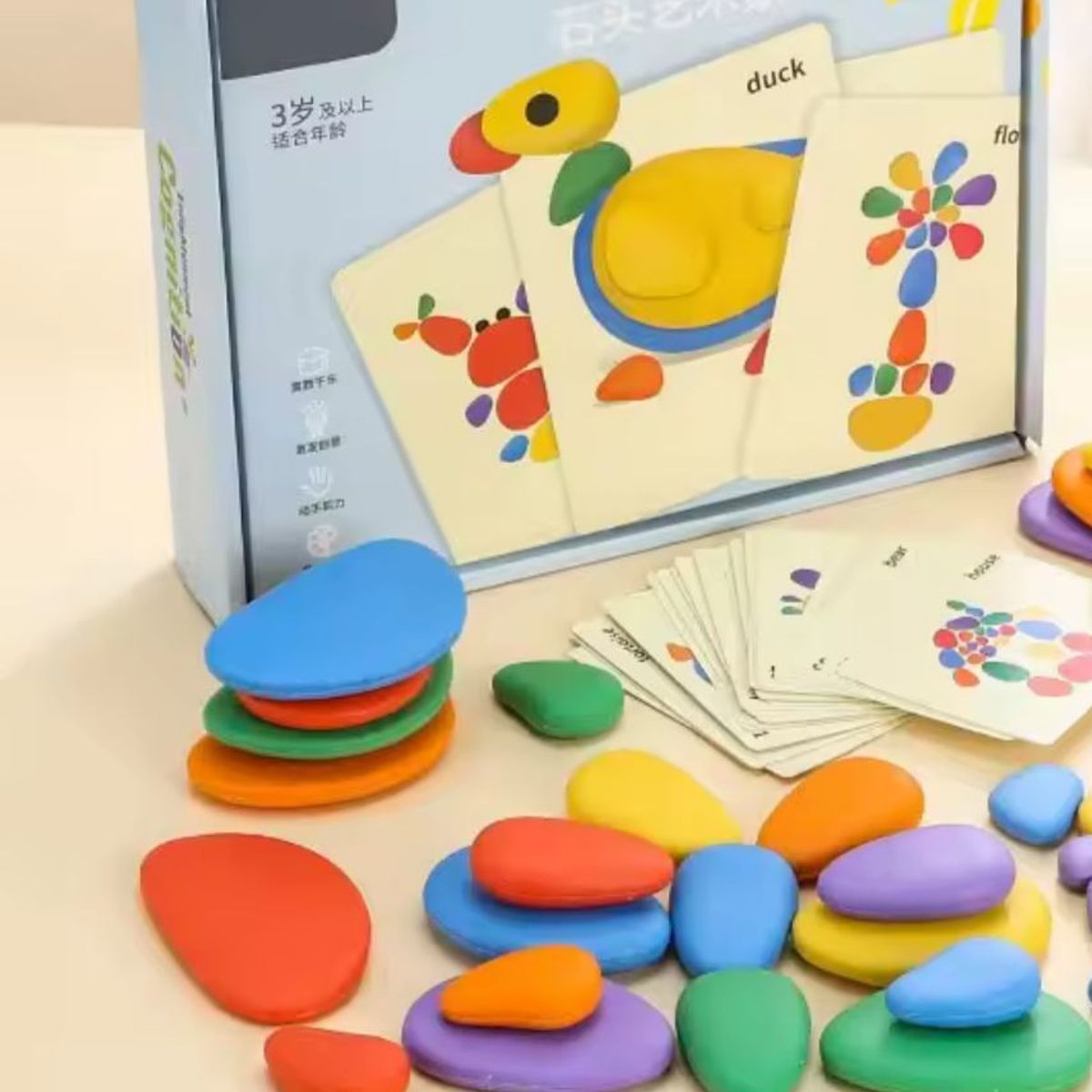 GENERICO - Juguete Didáctico Piedras De Colores Infantil