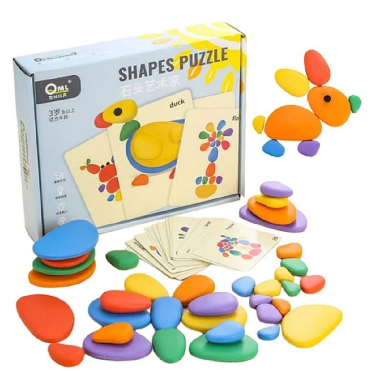 GENERICO - Juguete Didáctico Piedras De Colores Infantil