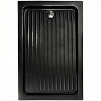 Receptáculo para Ducha Rectangular Negro 120x80x13 cm