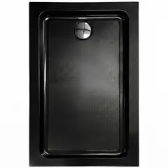 JOYTEK - Receptáculo para Ducha Rectangular Negro 120x80x14 cm
