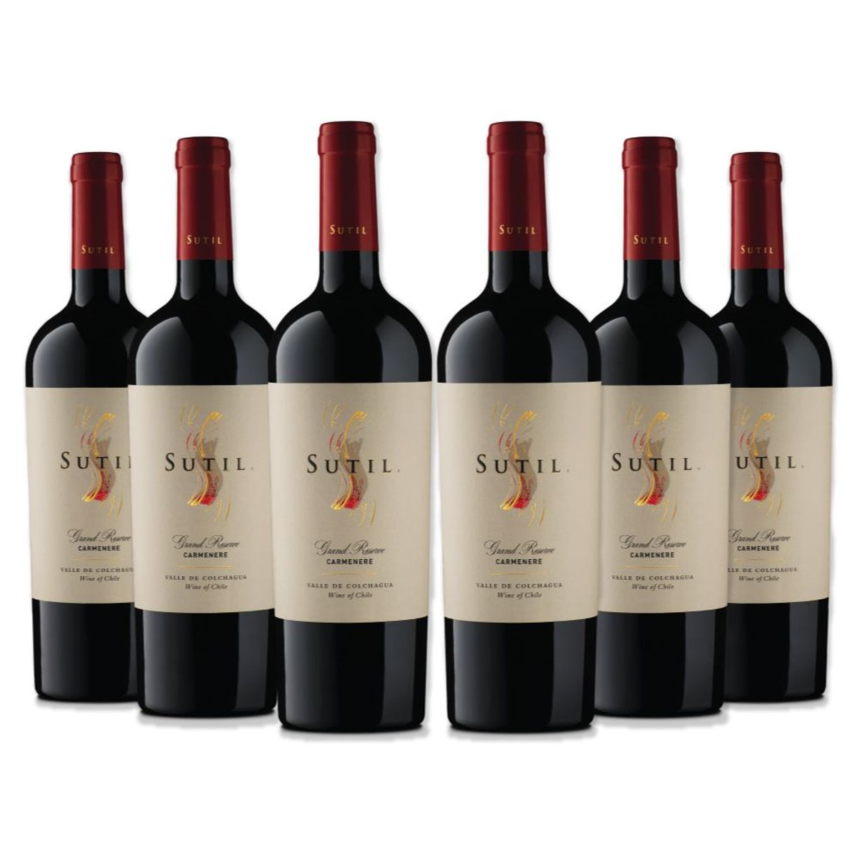 VIÑA SUTIL - 6x Vino Sutil Gran Reserva Carmenere 750cc
