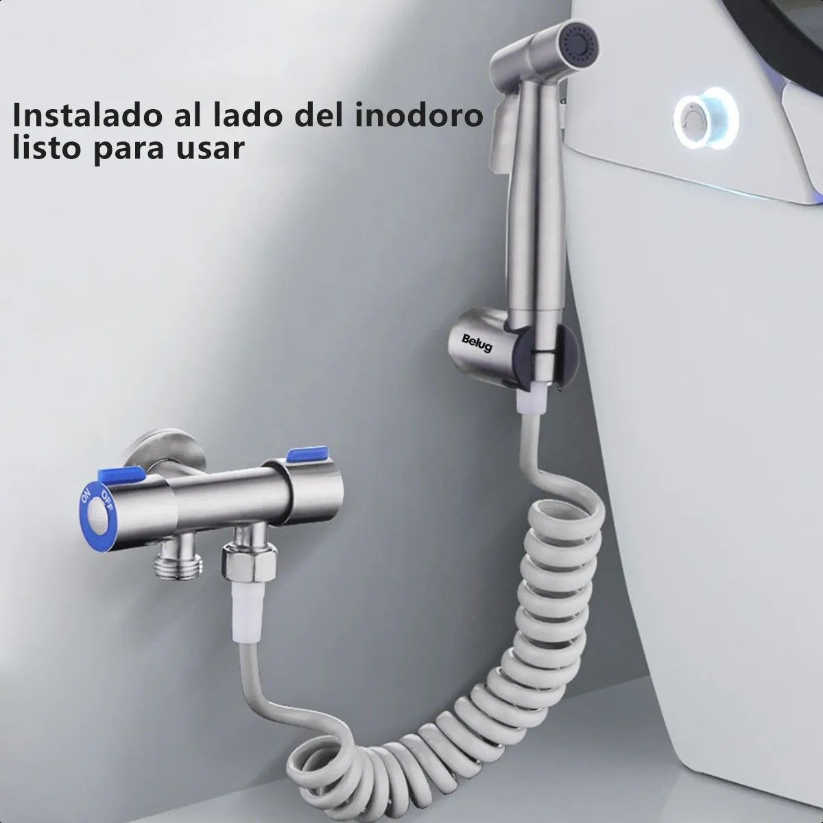 GENERICO - Ducha Bidet Árabe Juego Completo Inodoro Acero Inoxidable BELUG