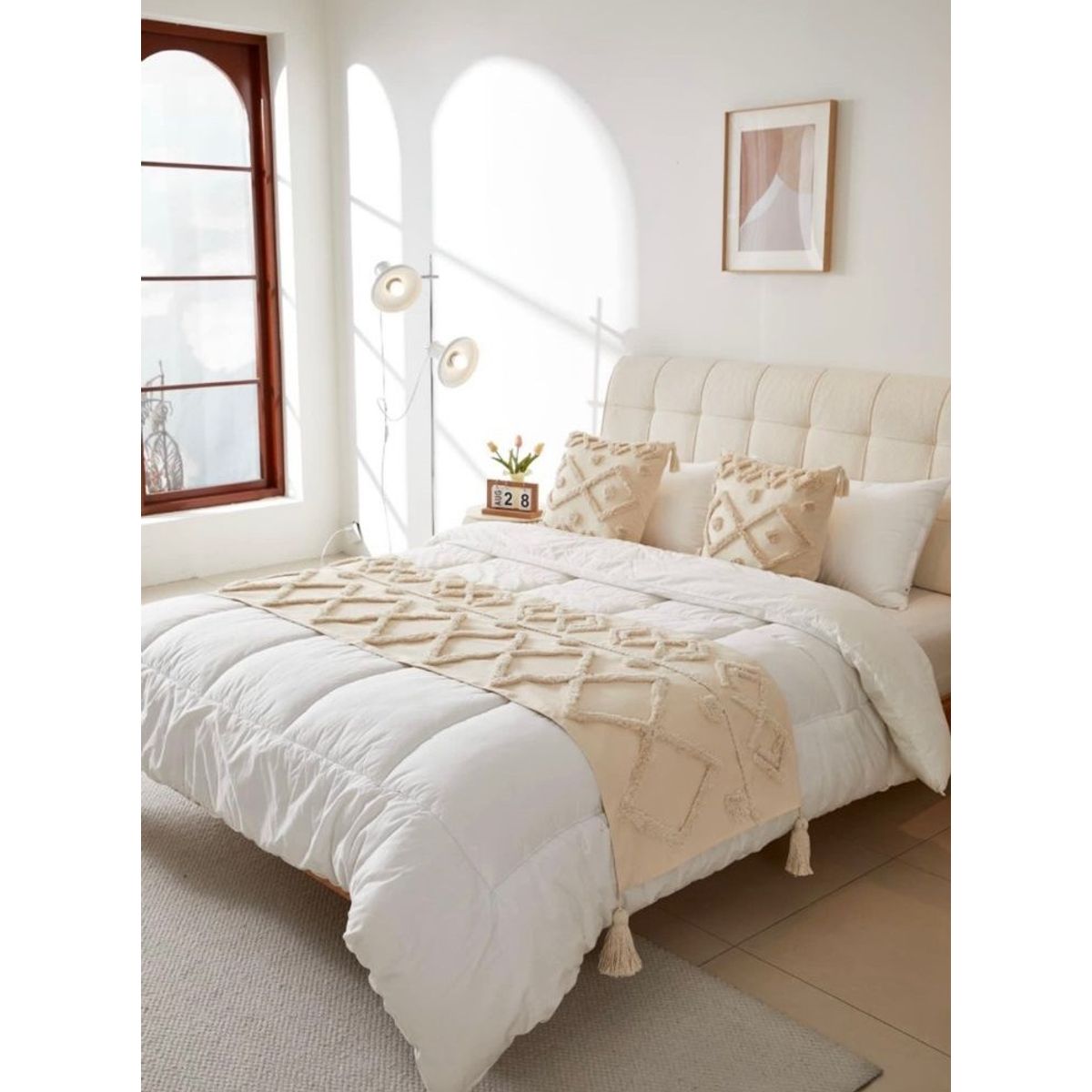 GENERICO - SET DE PIECERA MAS 2 FUNDAS MODELO CHENILL