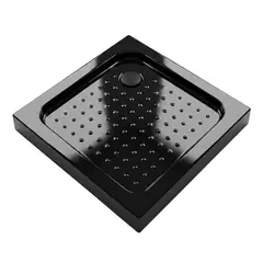 JOYTEK - Receptáculo para Ducha Cuadrado Negro 80x80x13 cm