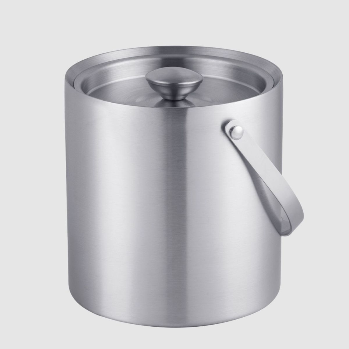 IREGUA - HIELERA ACERO INOXIDABLE TERMICA CON TAPA Y PINZAS, 3000 ML