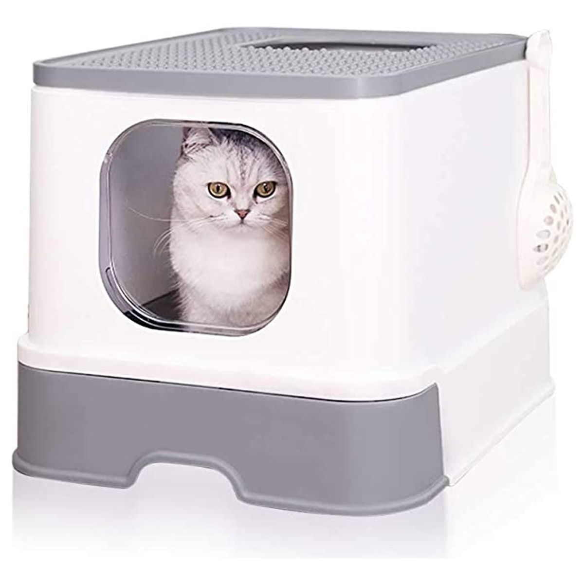 HOOPET - Arenero Anti-derrame Para Gatos Con Cajón Y Pala