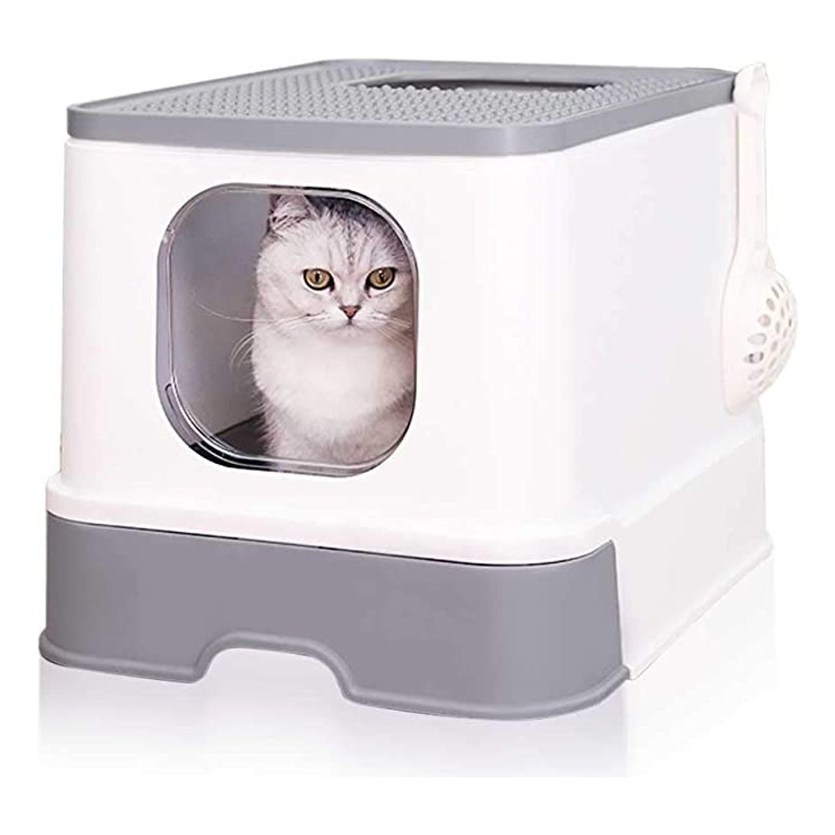 HOOPET - Arenero Anti-derrame Para Gatos Con Cajón Y Pala