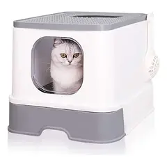 HOOPET - Arenero Anti-derrame Para Gatos Con Cajón Y Pala